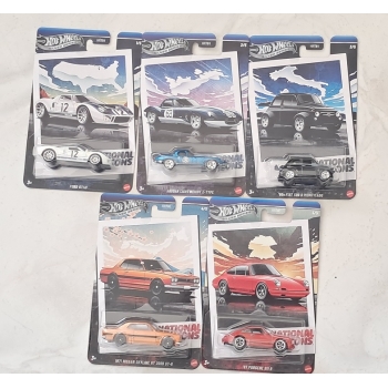 Hot Wheels 1:64 Zestaw National Icons - 5 szt